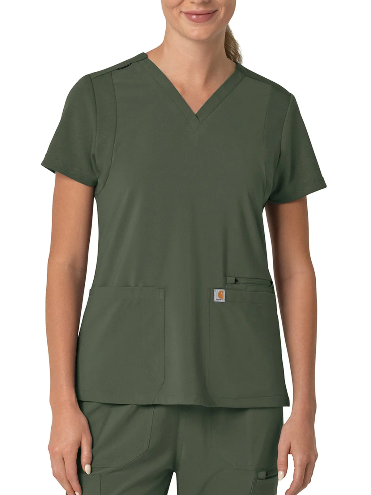 Force Cross-Flex - Women's Flex Panel V-Neck Scrub Top
