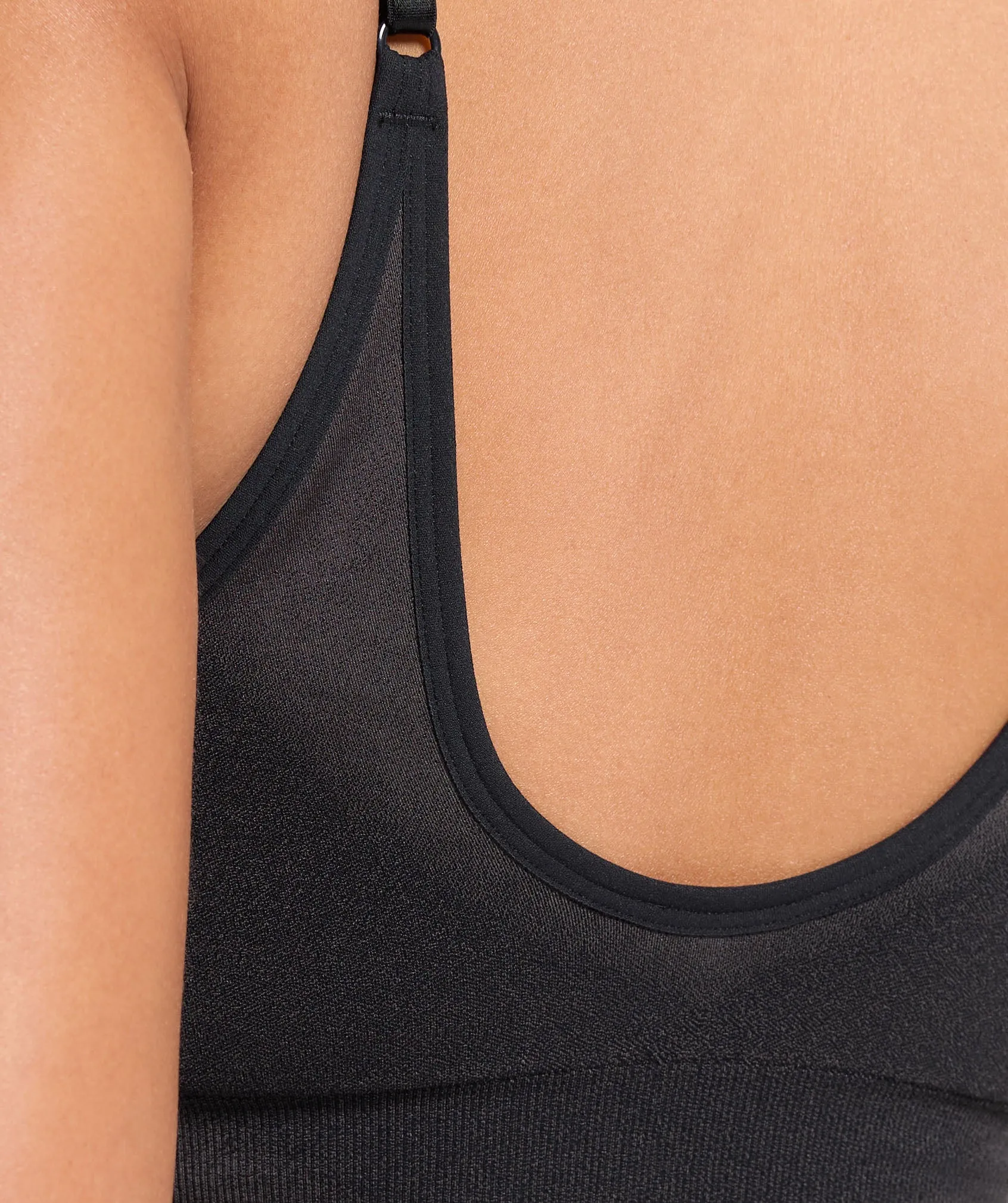 Gymshark Blur Seamless Cami - Black/Asphalt Grey