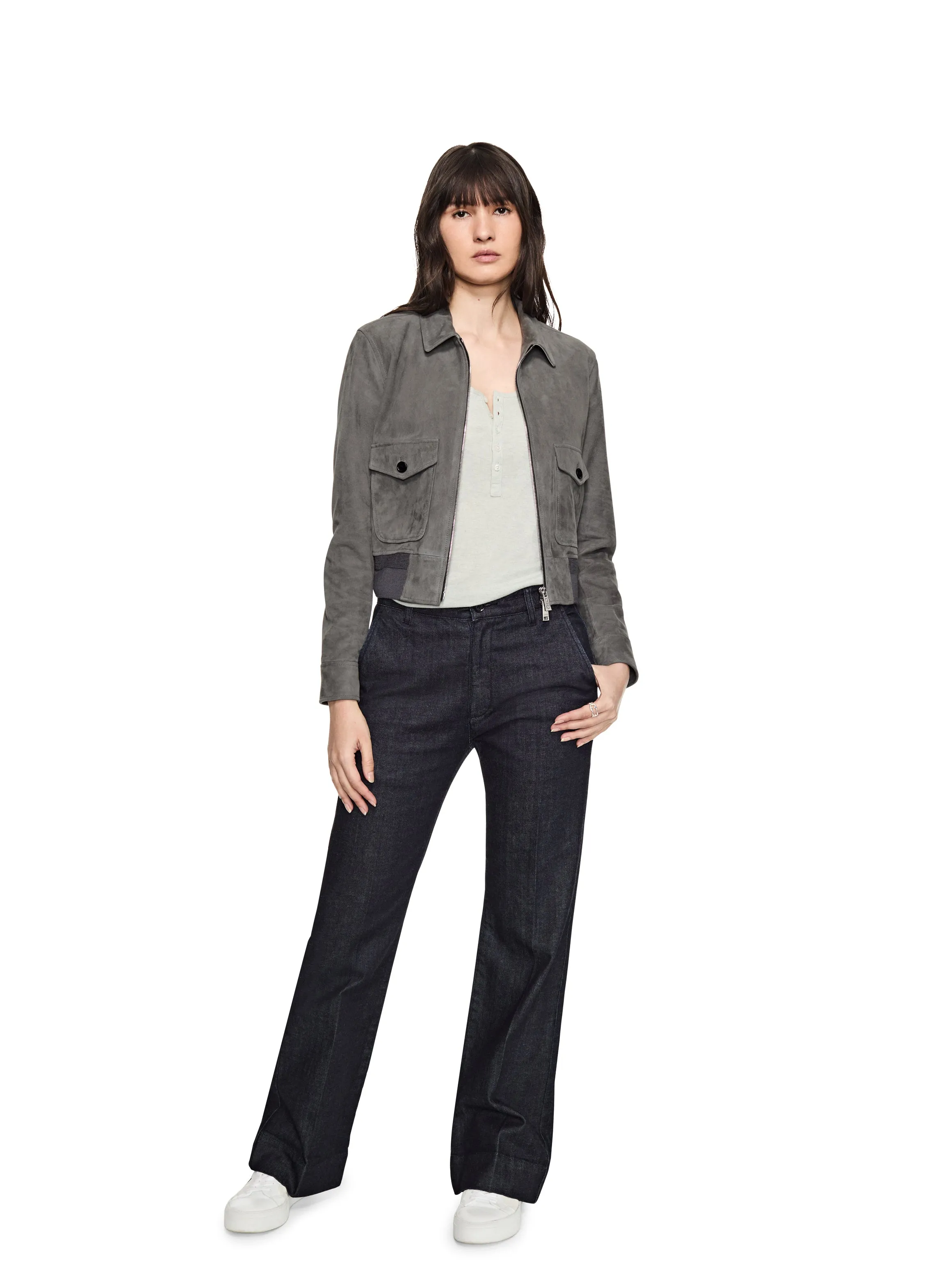 Suede Aviator Jacket
